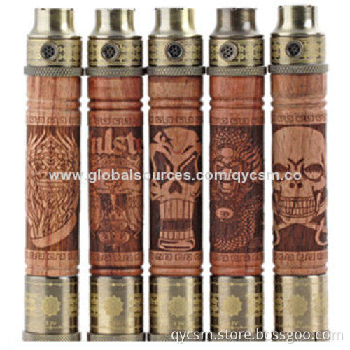Wholesale 2014 New Product K Fire Wood E Cig Mod with High-quality in Stock, Variable Voltage
